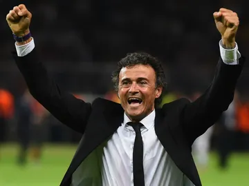 Luis Enrique, lleno de alegría Luis Enrique, lleno de alegría