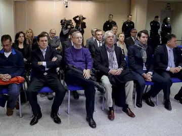 Los procesados en la primera sesión del juicio del Caso Nóos Los procesados en la primera sesión del juicio del Caso Nóos