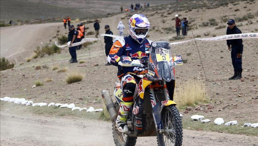 Toby Price en la octava etapa del Dakar 2016