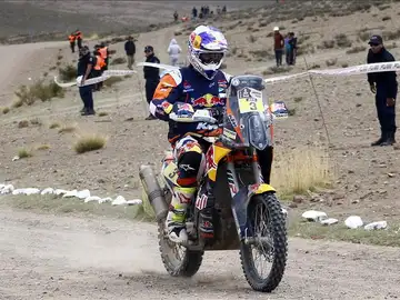 Toby Price en la octava etapa del Dakar 2016 Toby Price en la octava etapa del Dakar 2016