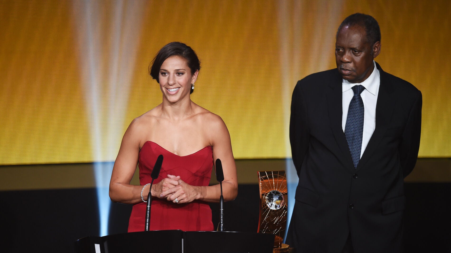 Carli Lloyd en la gala del Bal&oacute;n de Oro