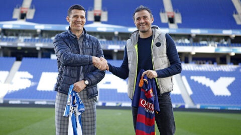 Galca y Luis Enrique