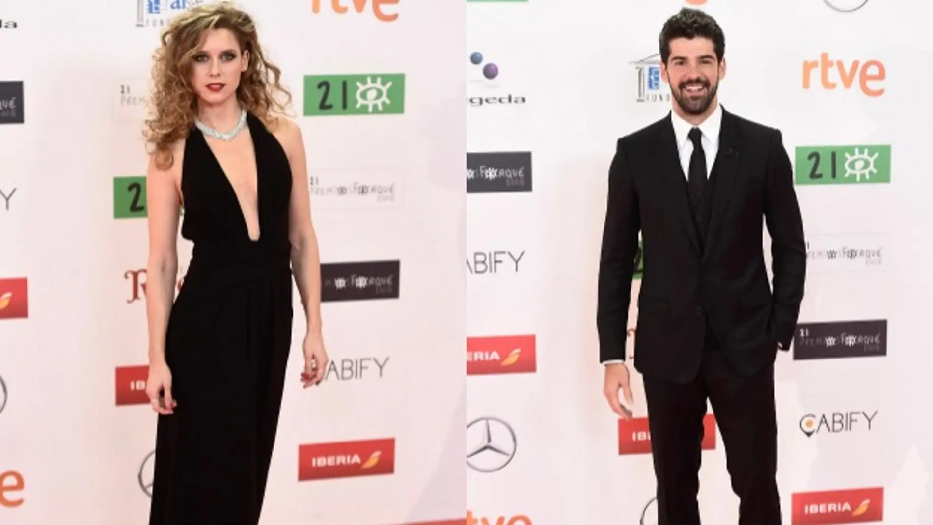Manuela Vellés y Miguel Ángel Muñoz en los Premios Forqué 2016