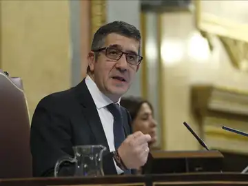 El recién elegido presidente del Congreso, Patxi López El recién elegido presidente del Congreso, Patxi López
