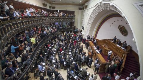 Vista general del hemiciclo de la Asamblea Nacional de Venezuela