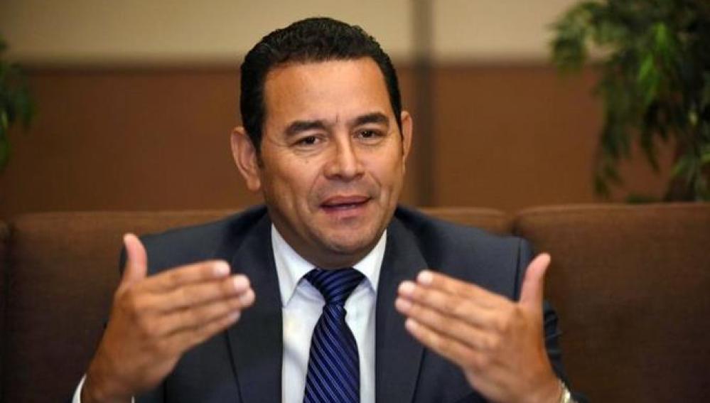 El presidente de Guatemala, Jimmy Morales