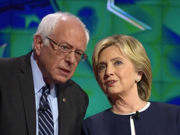 Hillary Clinton y Bernie Sanders en una imagen de archivo