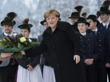 La canciller alemana Angela Merkel es recibida en el balneario de Wildbad Kreth La canciller alemana Angela Merkel es recibida en el balneario de Wildbad Kreth