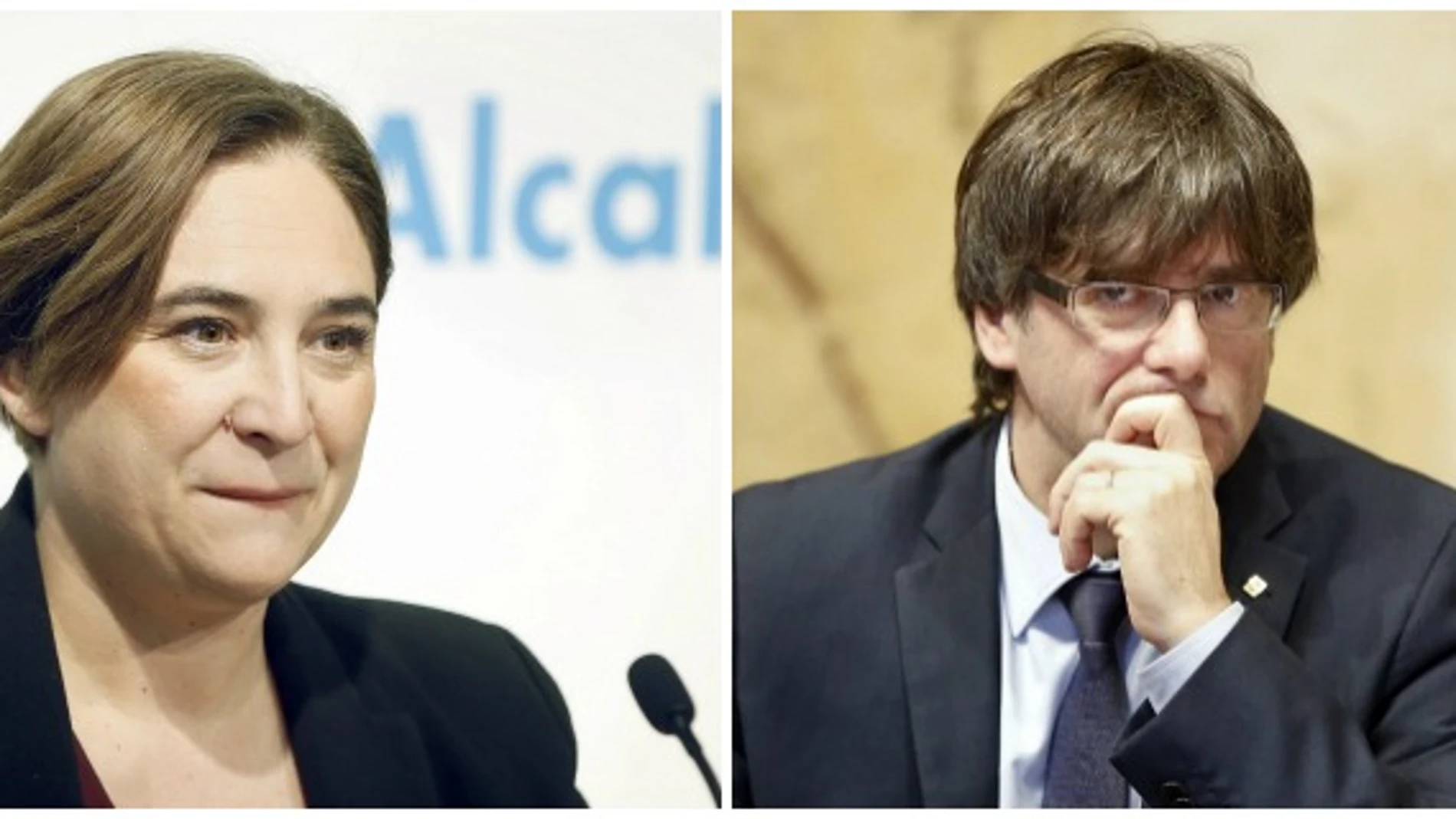 Ada Colau y Carles Puigdemont Ada Colau y Carles Puigdemont