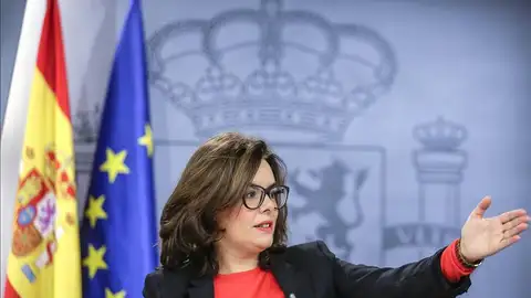 La vicepresidenta del Gobierno, Soraya Sáenz de Santamaría La vicepresidenta del Gobierno, Soraya Sáenz de Santamaría