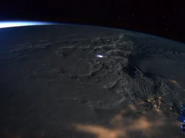 Tormenta de nieve en la costa este de EEUU desde el espacio Tormenta de nieve en la costa este de EEUU desde el espacio