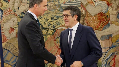 Felipe VI recibe a Patxi L&oacute;pez
