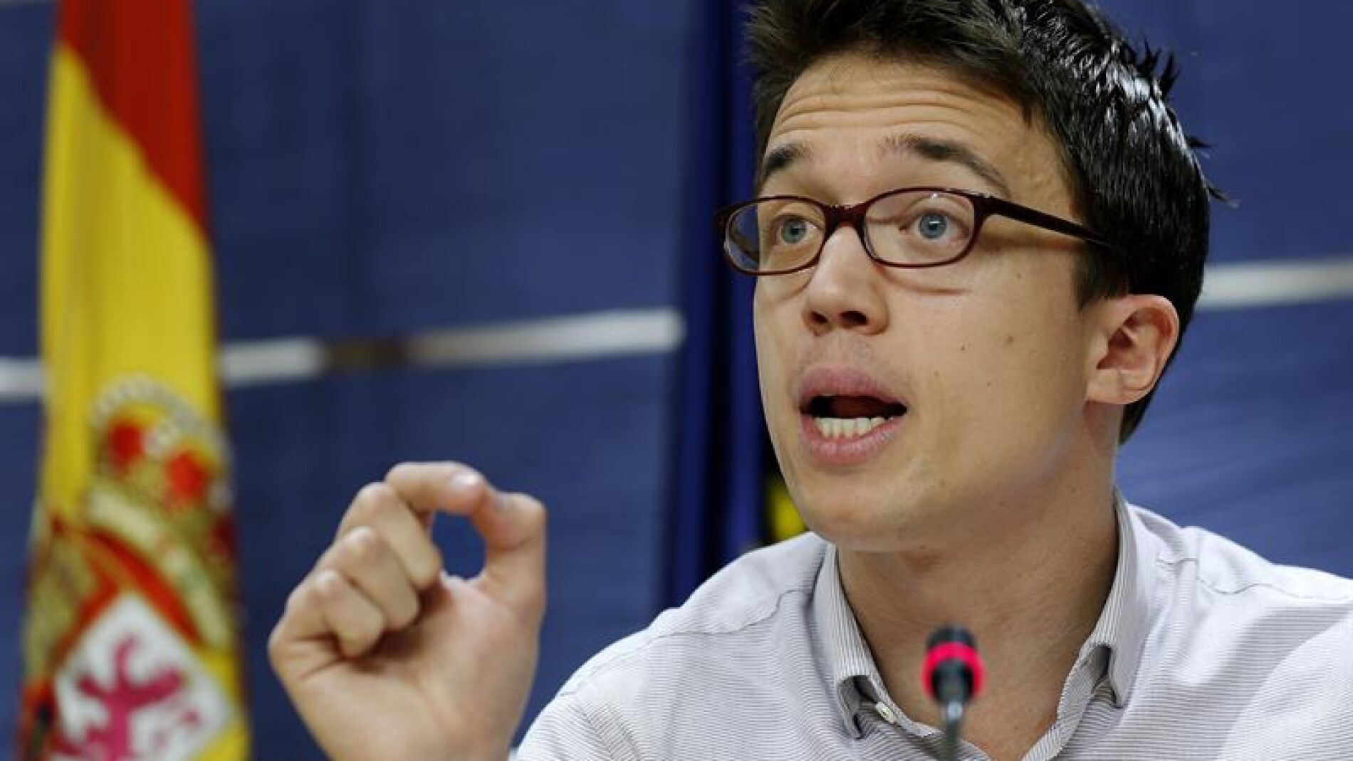 &Iacute;&ntilde;igo Errej&oacute;n en rueda de prensa tras a la reuni&oacute;n de la Junta de Portavoces