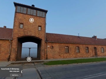 Vista del recorrido virtual a través del campo de concentración