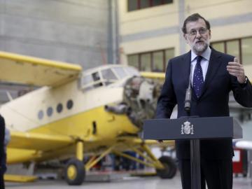 Mariano Rajoy en la visita al centro integrado de Formación Profesional (FP)