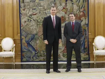 El Rey recibe al representante del PNV, Aitor Esteban El Rey recibe al representante del PNV, Aitor Esteban