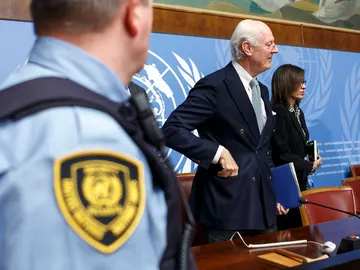El mediador de la ONU para este proceso, Staffan de Mistura El mediador de la ONU para este proceso, Staffan de Mistura