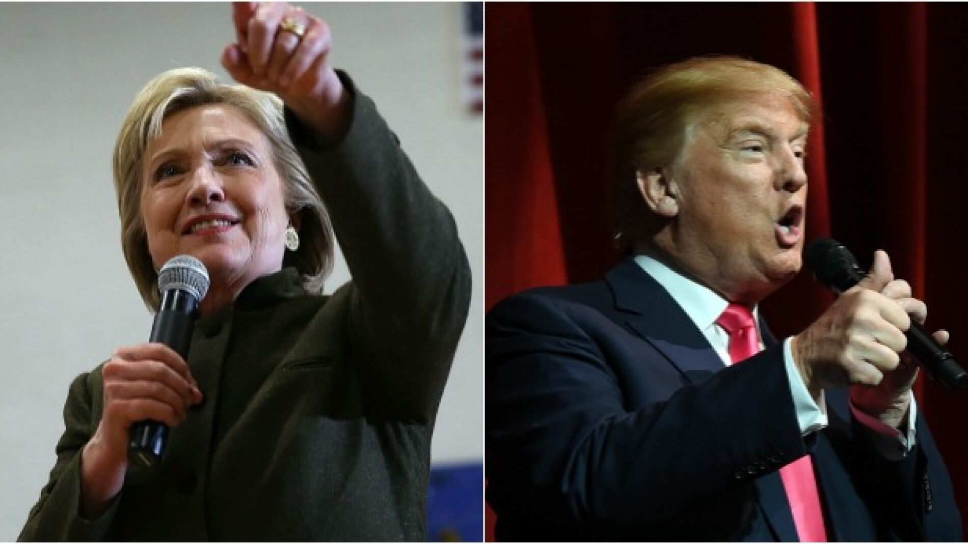 Clinton y Trump