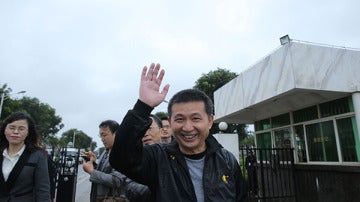 Chen Man tras ser liberado