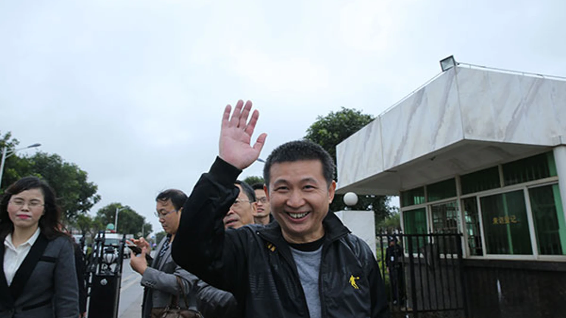 Chen Man tras ser liberado Chen Man tras ser liberado