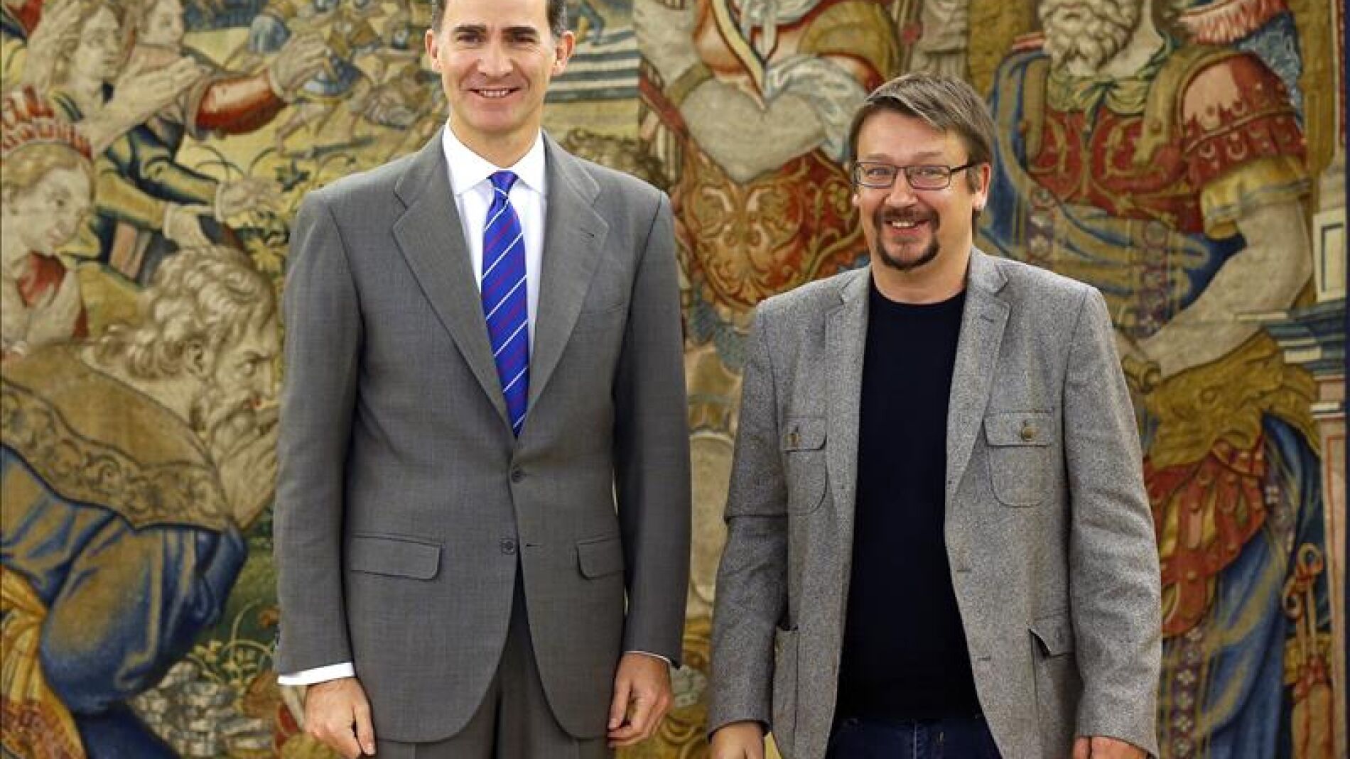 El Rey Felipe VI recibe a Xavier Dom&egrave;nech en Zarzuela