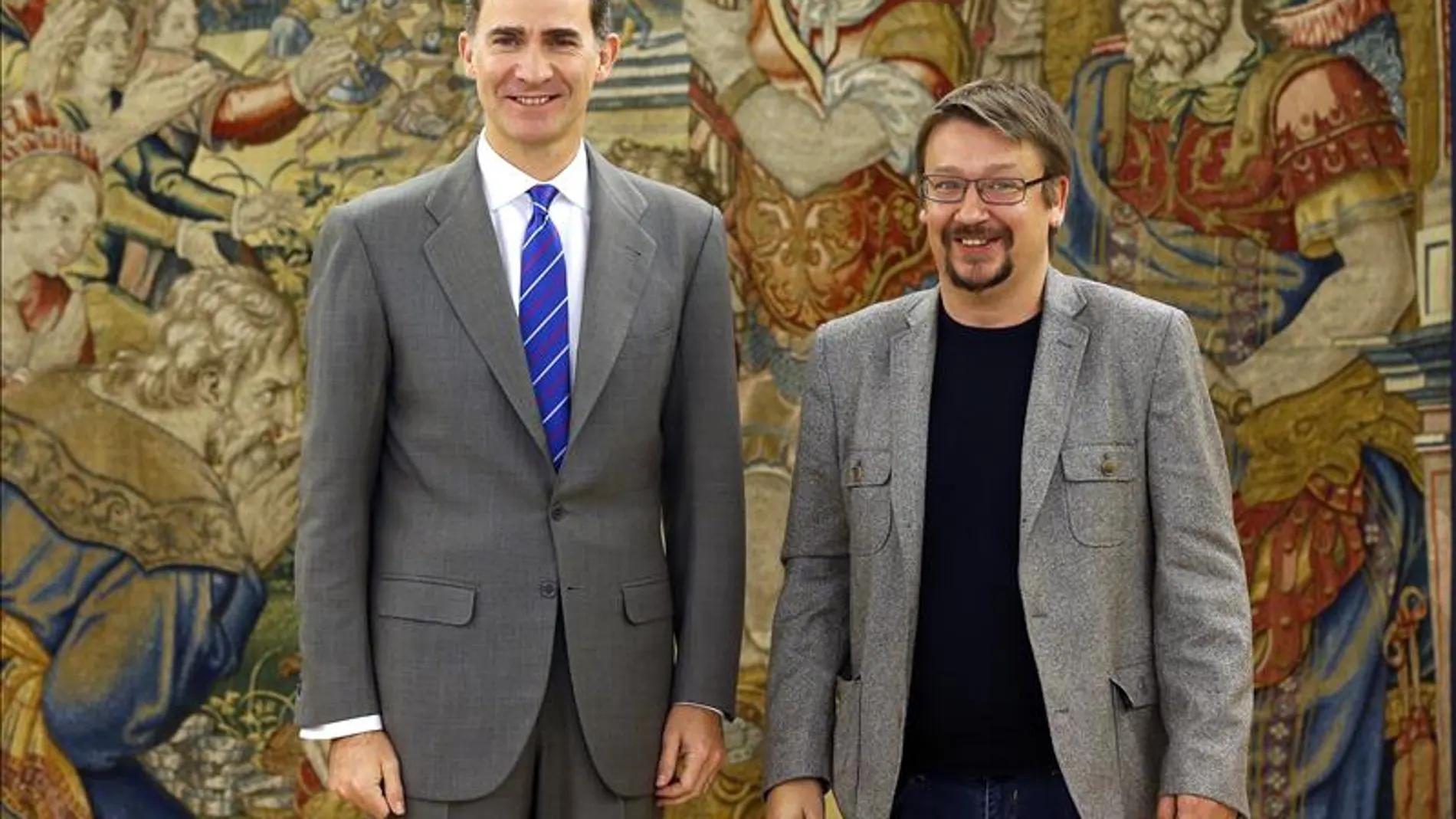El Rey Felipe VI recibe a Xavier Domènech en Zarzuela El Rey Felipe VI recibe a Xavier Domènech en Zarzuela
