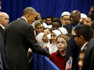 Obama visita la mezquita de Baltimore