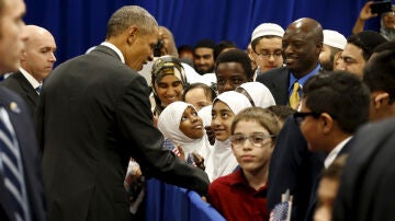 Obama visita la mezquita de Baltimore