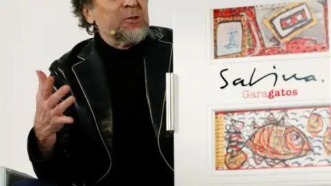 Sabina durante la presentación de su libro 'Garabatos' Sabina durante la presentación de su libro 'Garabatos'