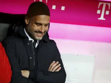 Guardiola, en un partido con el Bayern Guardiola, en un partido con el Bayern