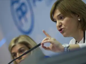 La presidenta del PPVC, Isabel Bonig, comparece ante los medios La presidenta del PPVC, Isabel Bonig, comparece ante los medios