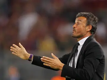 Luis Enrique en un partido Luis Enrique en un partido