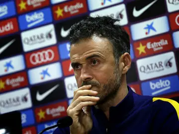 Luis Enrique, en rueda de prensa Luis Enrique, en rueda de prensa