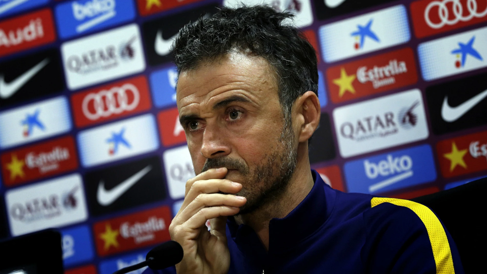 Luis Enrique, en rueda de prensa Luis Enrique, en rueda de prensa