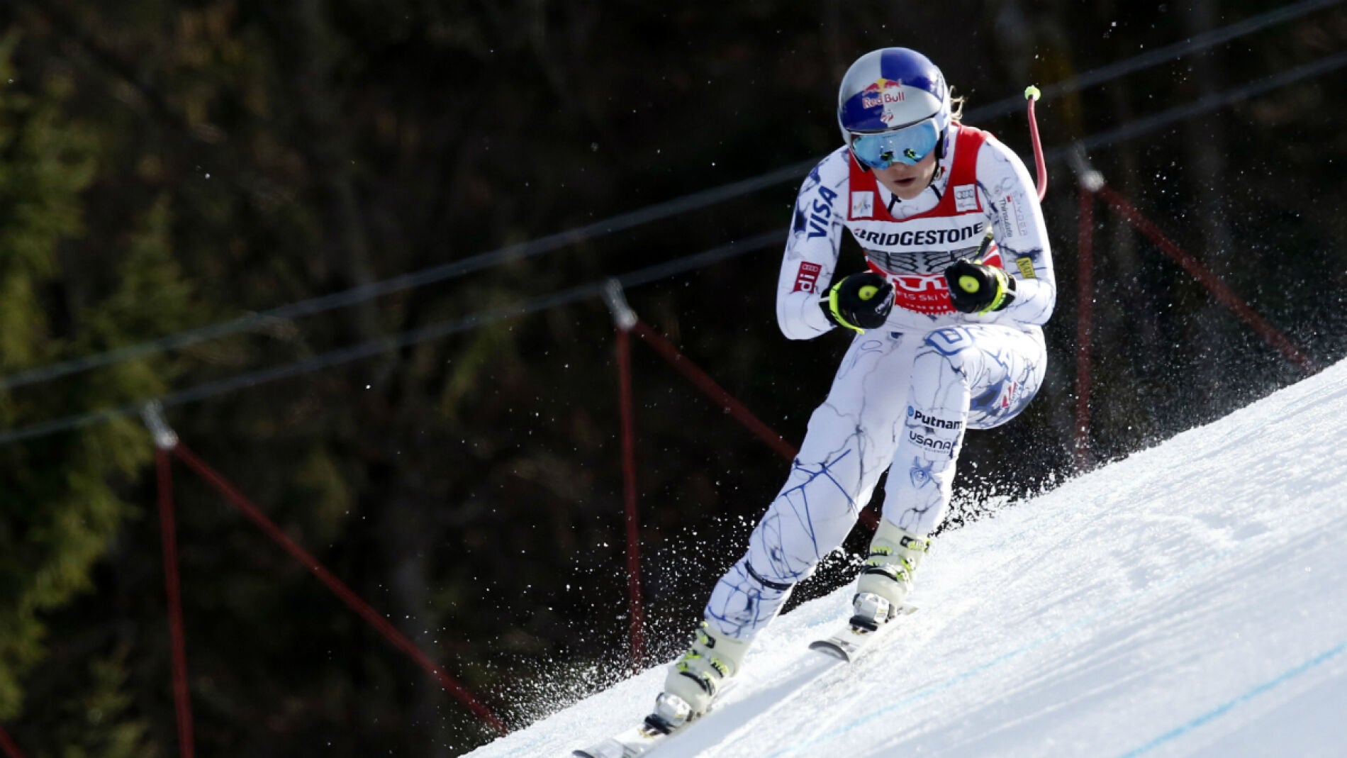 Lindsey Vonn, compitiendo