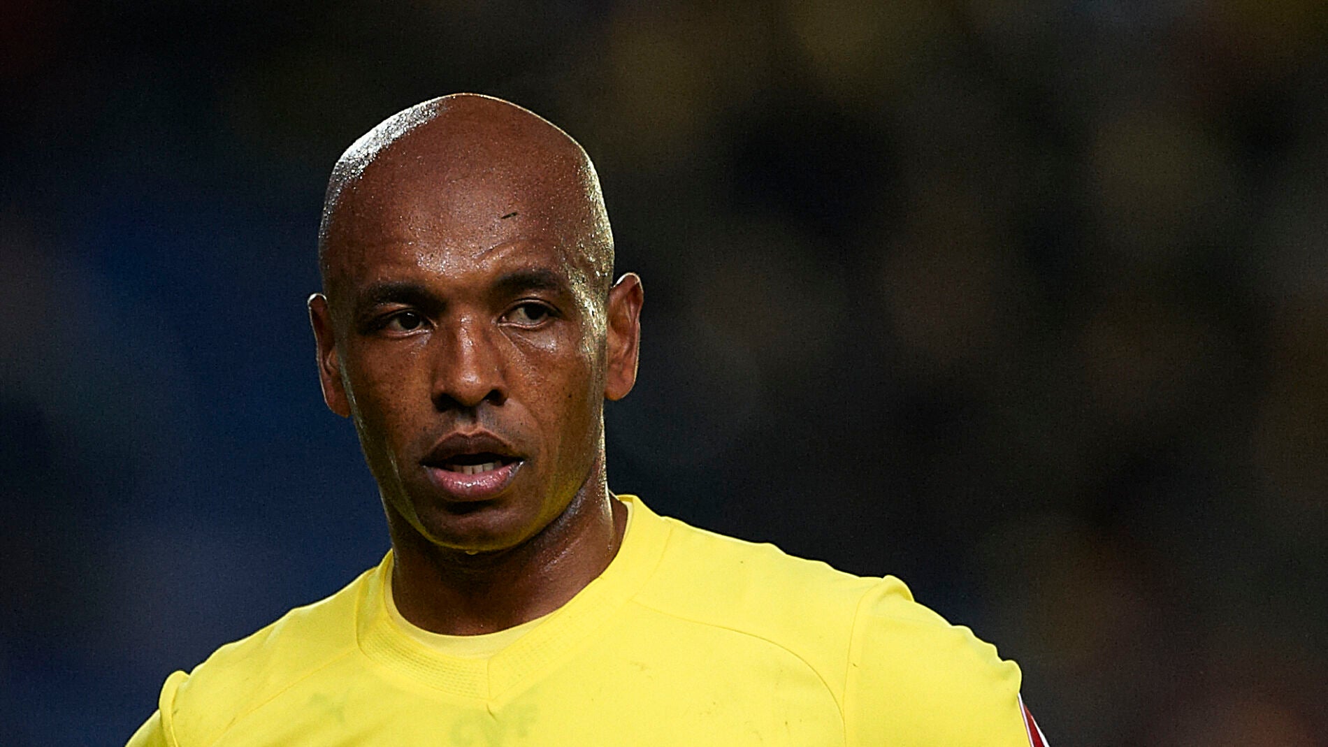 Marcos Senna, durante un partido con el Villarreal