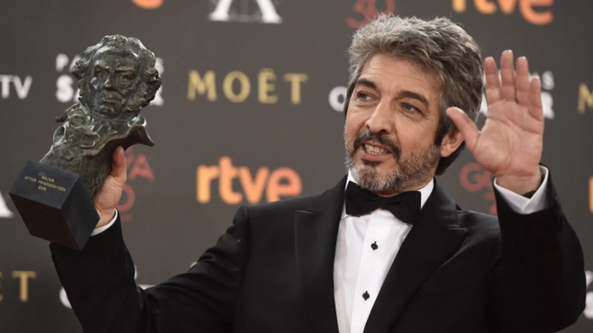 Ricardo Darín con su Goya como mejor actor