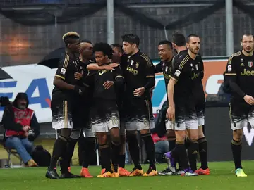 La Juventus celebra un tanto La Juventus celebra un tanto