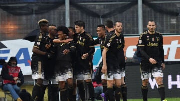 La Juventus celebra un tanto