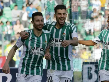El Betis celebra un gol El Betis celebra un gol