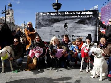 Concentración en la Puerta del Sol de Madrid