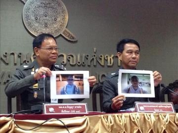 La Policía tailandesa muestra el retrato del principal sospechoso