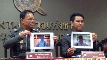 La Policía tailandesa muestra el retrato del principal sospechoso