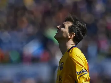 Leo Messi se lamenta tras una acción Leo Messi se lamenta tras una acción