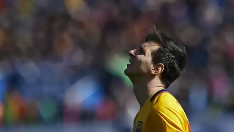 Leo Messi se lamenta tras una acción Leo Messi se lamenta tras una acción