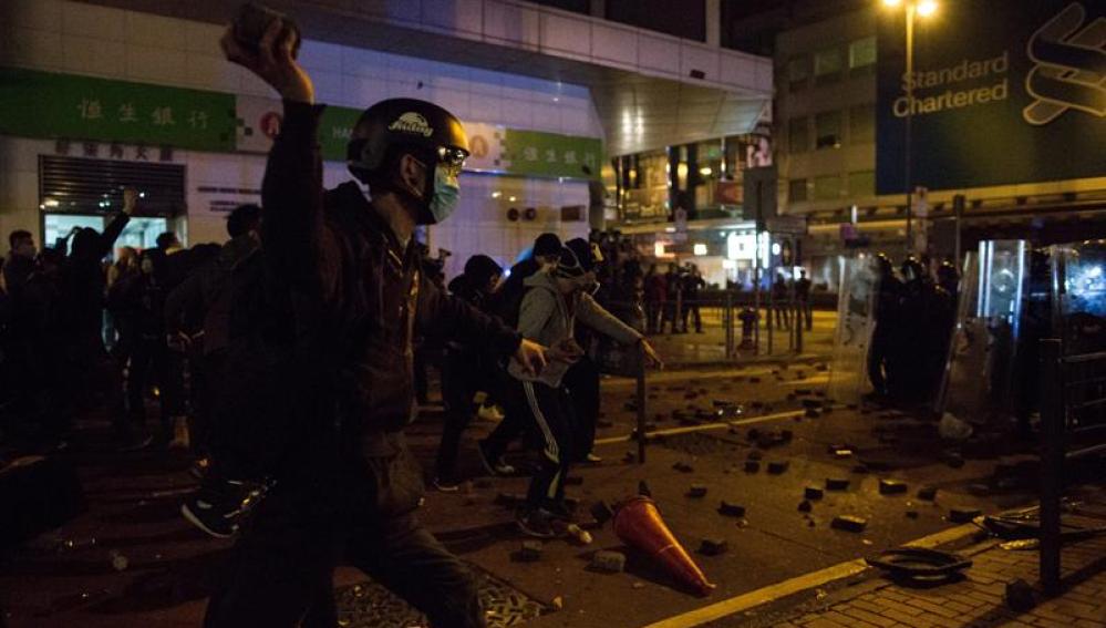 Disturbios en Hong Kong