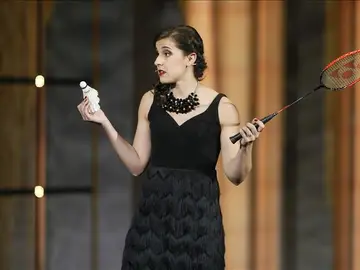 Carolina Marín impartiendo las claves de sus éxitos en el Colegio Oficial de Psicólogos de Madrid Carolina Marín impartiendo las claves de sus éxitos en el Colegio Oficial de Psicólogos de Madrid
