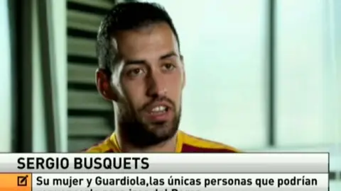 Sergio Busquets, en una entrevista a la ESPN Sergio Busquets, en una entrevista a la ESPN