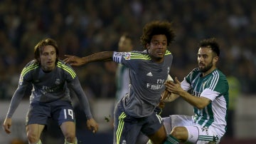 Marcelo, durante el encuentro contra el Betis