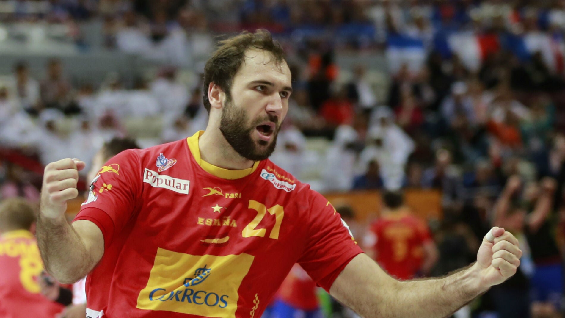 Joan Ca&ntilde;ellas celebra un gol en el pasado Europeo